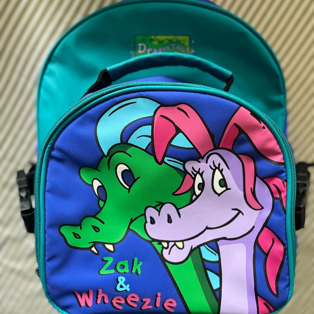 Dragon Tales Zak and Wheezie Backpack and Lunchbox